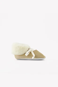 Chaussons Or cuir