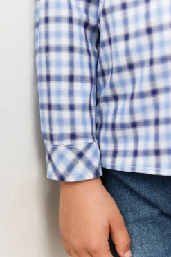 Chemise Marine à carreaux