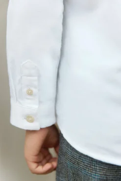 Chemise Blanc avec boutons apparents