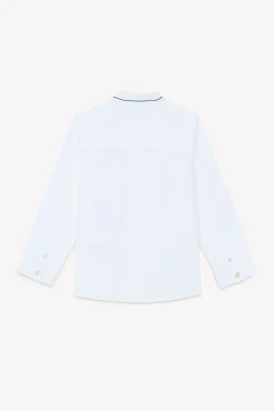 Chemise Blanc avec boutons apparents