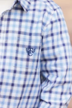 Chemise Marine à carreaux