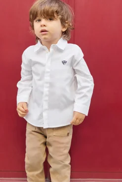 Chemise Blanche monogramme TC