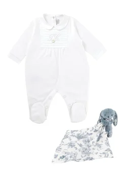 Coffret Imprimé inspiration Toile de jouy bleu