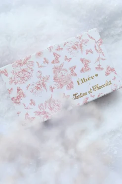 Coffret biberon et doudou Toile de jouy rose Élhée x Tartine et Chocolat