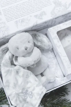 Coffret biberon et doudou Toile de jouy gris Élhée x Tartine et Chocolat