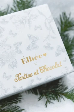 Coffret biberon et doudou Toile de jouy gris Élhée x Tartine et Chocolat