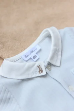 Combinaison longue Bleu céleste velours