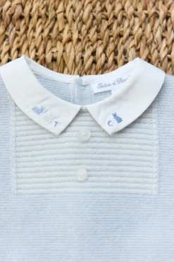 Combinaison longue Bleu céleste smocks