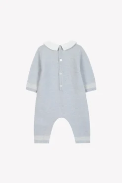 Combinaison longue Bleu céleste smocks