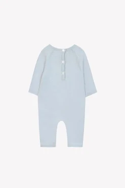 Combinaison longue Bleu céleste broderie hérisson