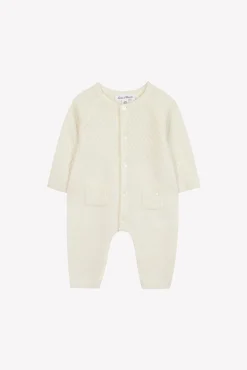 Combinaison longue Ecru 100% cachemire