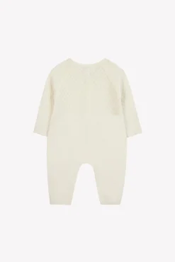 Combinaison longue Ecru 100% cachemire