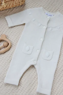 Combinaison longue Ecru moutons