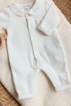 Combinaison longue Ecru velours