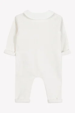 Combinaison longue Ecru velours