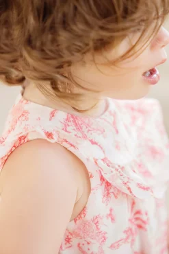 Combinaison longue Praline inspiration Toile de Jouy