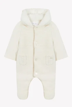 Combinaison Pilote Ecru en maille