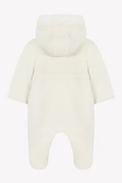 Combinaison Pilote Ecru en maille