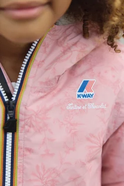 Coupe-vent Rose K-way x Tartine et chocolat