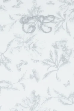 Coussin réversible Imprimé inspiration toile de jouy gris