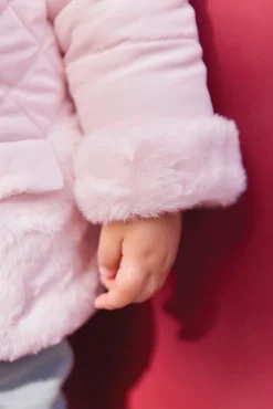 Doudoune Rose pale réversible