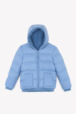 Doudoune Bleu grisé réversible