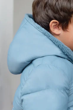 Doudoune Bleu grisé réversible