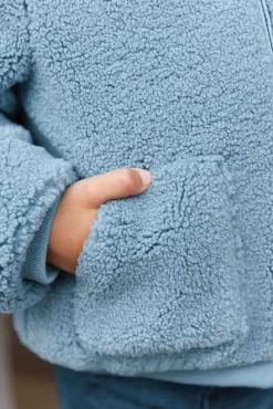 Doudoune Bleu grisé réversible