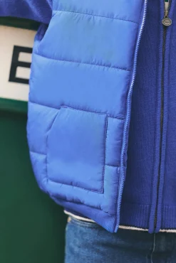 Doudoune Bleu électrique sans manches