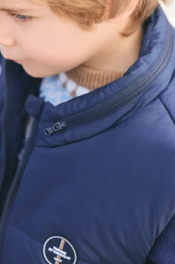 Doudoune Marine sans manches