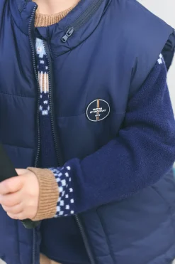 Doudoune Marine sans manches