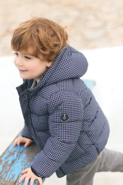 Doudoune Marine vichy