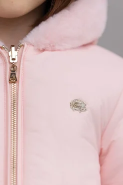 Doudoune Rose poudré réversible