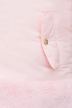 Doudoune Rose poudré réversible