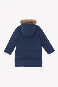 Doudoune longue Marine