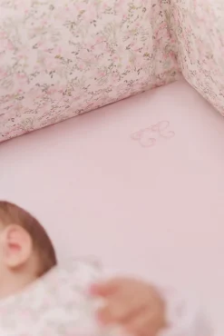 Drap housse Rose pâle jardin hivernal