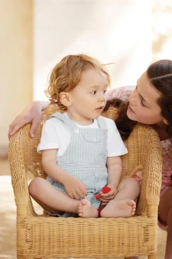 Ensemble court Emeraude rayures