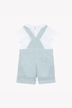 Ensemble court Emeraude rayures