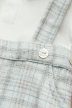 Ensemble court Greige carreaux