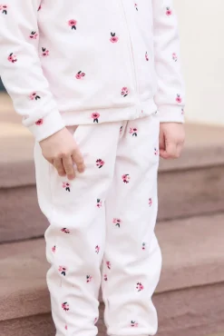 Ensemble jogging Rose pâle velours