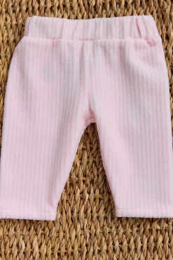 Ensemble long Rose pâle velours