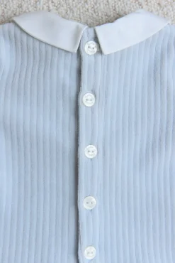 Ensemble long Bleu velours