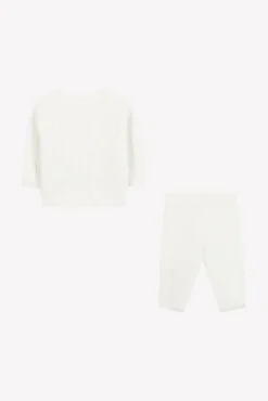 Ensemble long Ecru torsades