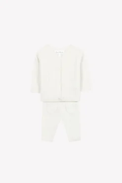 Ensemble long Ecru torsades