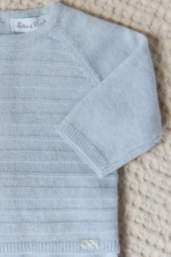 Ensemble long Bleu chiné