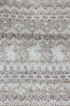 Ensemble long Greige chiné jacquard