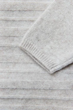 Ensemble long Greige chiné