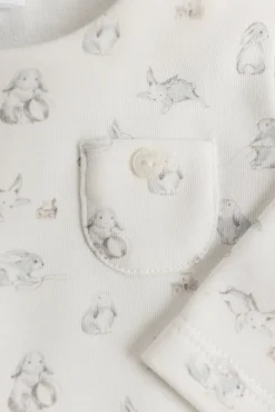 Ensemble long Ecru lapin