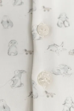 Ensemble long Ecru lapin