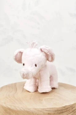 Ferdinand l'éléphant 12 cm rose pâle